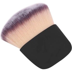 Mini make-up borstel met zacht haar voor het mengen van vloeibare cosmetica, crèmes of poeder (zwart)