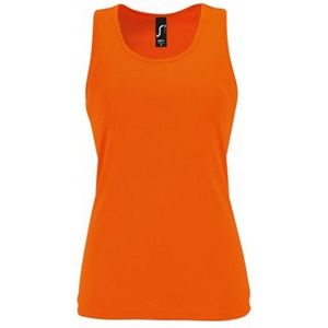 SOLS Dames/dames Sportieve Performance Sleeveless Tank Top (Neon Oranje)