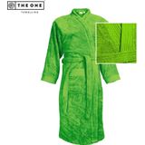 The One Towelling Badjas - Zachte kamerjas - Vocht absorberend - 100% Gekamd badstofkatoen - S/M - Limoengroen