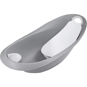 Ergonomisch babybad Stars softgrip afvoerplug anatomisch badzitje 0-6 maanden Natalia grijs