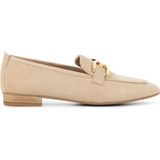 Unisa Instappers Dames - Instapschoenen / Damesschoenen - Suède - Baxter - Beige - Maat 41