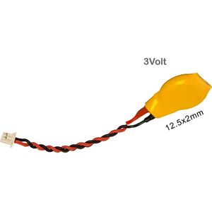 ML1220 Oplaadbare Batterij (13mm) met witte connector - voor Laptop Bios Backup