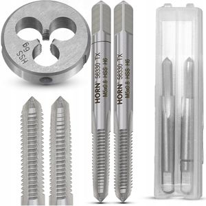 HSS Tap- en Ponsset M5x0,8 - Metrisch Schroefdraad Maken