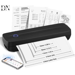 Deniva - Printer All In One Met Bluetooth - Inktloze - Mobiele - Thermische Printer - 2600mAh - 300DPI - Android/i0S/Laptop