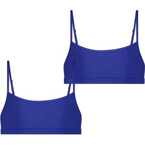 RJ Pure Color Amiens 2-Pck Meisjes Crop Top (adjustable) Royal Blue 134/140