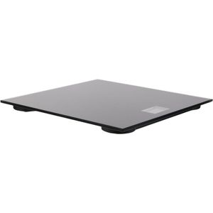 Home Deco Factory Personen weegschaal - glas - LCD scherm - 28 x 28 cm - digitaal - tot 180 kilo