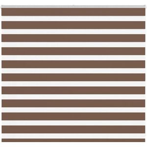 vidaXL - Zebra - rolgordijn - 165x100 - cm - stofbreedte - 160,9cm - polyester - bruin