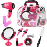 Toi-toys Kappersset Glamour Girlz! Meisjes Roze/Wit 10-delig