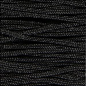 Macramé Koord, dikte 2 mm, zwart, 8 m/ 1 rol