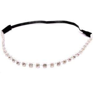 Festival/Ibiza bandje zilver met diamanten
