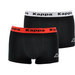 Kappa - Zarry Boxer 2-Pack - Heren Ondergoed - S - Zwart