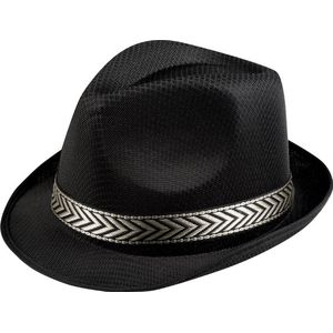 Toppers in concert - Carnaval verkleedset Classic - hoed en stropdas - zwart - heren/dames - verkleedkleding accessoires