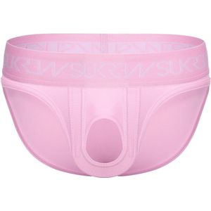 SUKREW U-Style Brief Summer Pink - MAAT XL - Erotisch Heren Ondergoed - Slip voor Man - Sexy mannen Slip