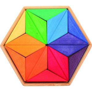 Grimm's houten puzzel kleuren ster - 12 stukjes