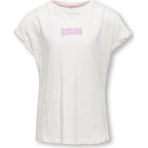 ONLY KOGSIAN LIFE BATSLEEVE PRINTED TEE JRS Meisjes T-shirt - Cloud Dancer Summer