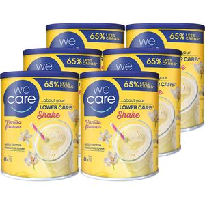 WeCare Lower carb-High Protein Shake vanilla 6 x 240g