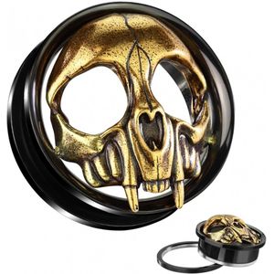 16 mm screw fit mm screw fit Gold Skull Head