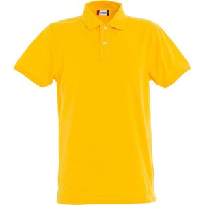 Clique Premium Heren Polo Geel maat S