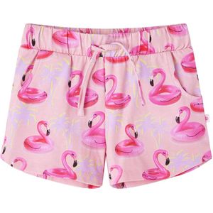 vidaXL - Kindershorts - met - trekkoord - 92 - lichtroze
