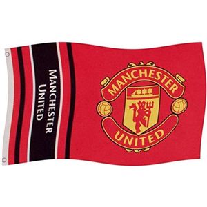 Manchester United Vlag Streep 152 x 91 cm