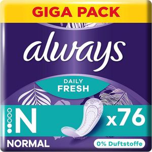 Daily Fresh Dames Pantyliners Regular 76 Maanden Gigapack