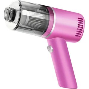 Bovista Kruimeldief - Handstofzuiger - Snoerloos - Draadloos - Auto Stofzuiger - Caravan - Best Verkocht - Car Vacuum Cleaner - Roze - Tegen Kruimels