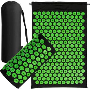 Acupressuurmat en Kussenset voor Pijnverlichting - Effectieve Ontspanning en Verbeterde Bloedcirculatie