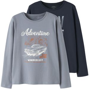 NAME IT - NKMVUX 2P - Lange Mouwen Shirts - Jongens - Regular Fit