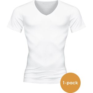 Mey Casual Cotton T-shirt (1-pack) - heren T-shirt V-hals - wit - Maat: XXL