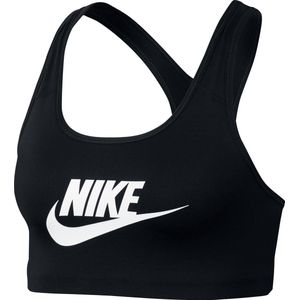 Nike - Swoosh Futura Bra - Sportbeha - Zwart