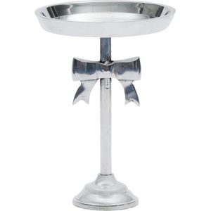 Riviera Maison Taartplateau Etagere - Classic Bow Cake Stand S - Zilver