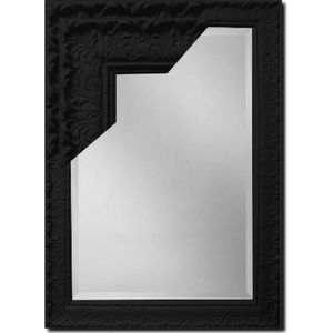 Spiegel Sergio Hoogglans zwart Buitenmaat 95x120cm