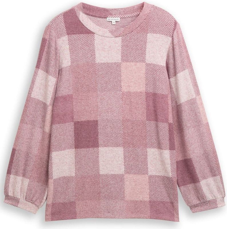 Tom Tailor - Plus Size - Shirt - Lange Mouwen - Patroon