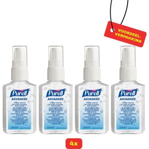 Purell desinfecterende handgel met pomp - 4x60ml voordeelverpakking