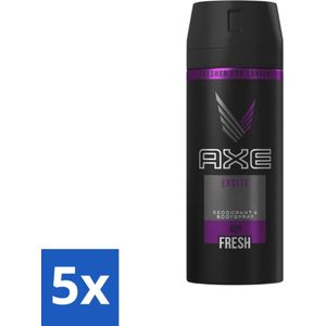 5 x Axe - Deodorant Bodyspray - 48hrs Fresh - Excite - 150 ml - Deodorant - Bodyspray - Frisheid - 48 Uur Bescherming - Kokosnoot