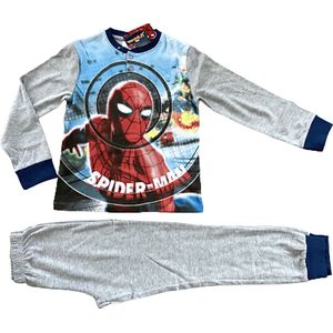 Marvel Spiderman Pyjama - Lange mouw - Katoen - Grijs - Maat 134 (9 jaar)