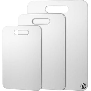 Titanium Snijplank - Snijplank - Cutting Board - Vaatwasserbestendig - Anti Bacterieël - Roestvrijstalen Snijplank - Snijplank - Snijplanken - Anti Microplastic