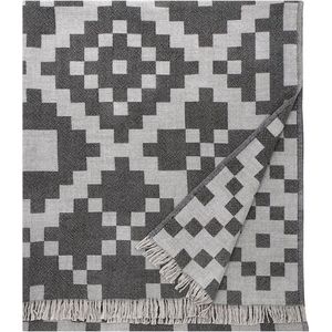 Lapuan Kankurit HUVILA - Merino Wollen Plaid - Grijs/Zwart - 150x170
