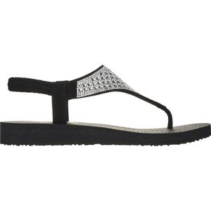 Skechers Meditation - Rockstar Dames Slippers - Zwart - Maat 38