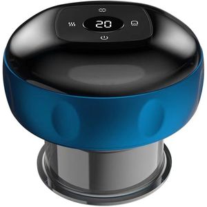 Elektrische Cupping Cup - Cupping Set - Massageapparaat - Blauw - 6 Standen & Temperaturen