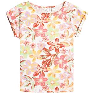 Roxy African Sunset T-shirt Met Korte Mouwen Wit 14 Years Meisjes