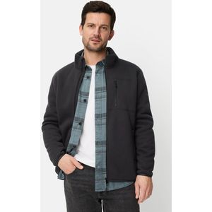 camel active Fleece jack met reflecterende details - Maat menswear-M - Marineblauw