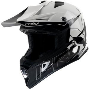 Motor Cross Crosshelm SKUD DALLAS Wit/Zwart M van MOTOBLOUZ