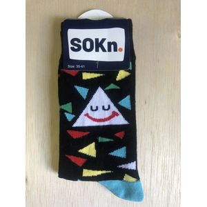 SOKn. trendy sokken SMILEY maat 35-41  (Ook leuk om kado te geven !)
