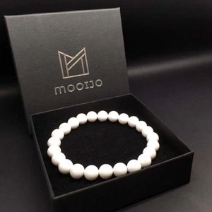 Mooijo edelsteen armband Cacholong opaal