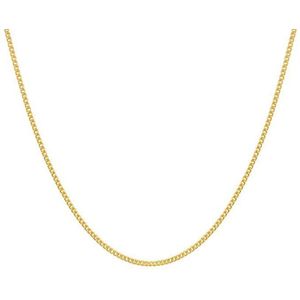 Silventi 762560060 Ketting Dames Goudkleurig - Doublé - Gourmet - 60cm - 2,1mm - Goudkleurig