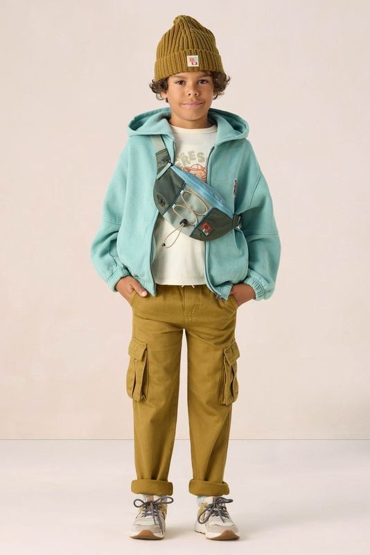 Sissy-Boy - Donkergroene Pull On Cargo Broek - Cargobroeken