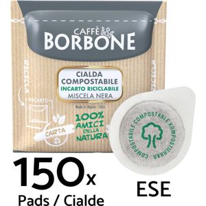 Caffè Borbone Nera - ESE Koffiepads - 150 stuks - Italiaanse Espresso - E.S.E. Servings - Voor koffieliefhebbers