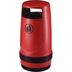 Merlin kunststof afvalbak 90 liter, Rood (VB600000R)