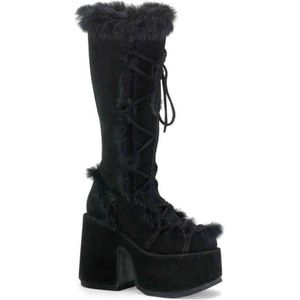 DemoniaCult - CAMEL-311 - Plateau Laarzen - Zwart